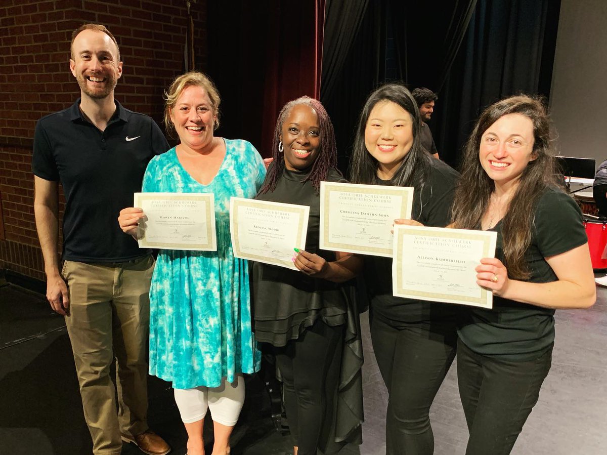 Congrats to FCS music teachers who earned their Level III Orff certification! 180 hours of professional development coursework over three years, including pedagogy, recorder, movement, &amp; creativity🎼 <a href="/YalandaBellEDU/">YalandaEDU</a> <a href="/cel578/">Cathy Crawford</a> <a href="/mhlilly11/">Maureen Lilly</a> @lakashalee <a href="/lwesprincipal/">Julie Morris</a> <a href="/greatdaymrsk/">Allison Kummerfeldt</a>