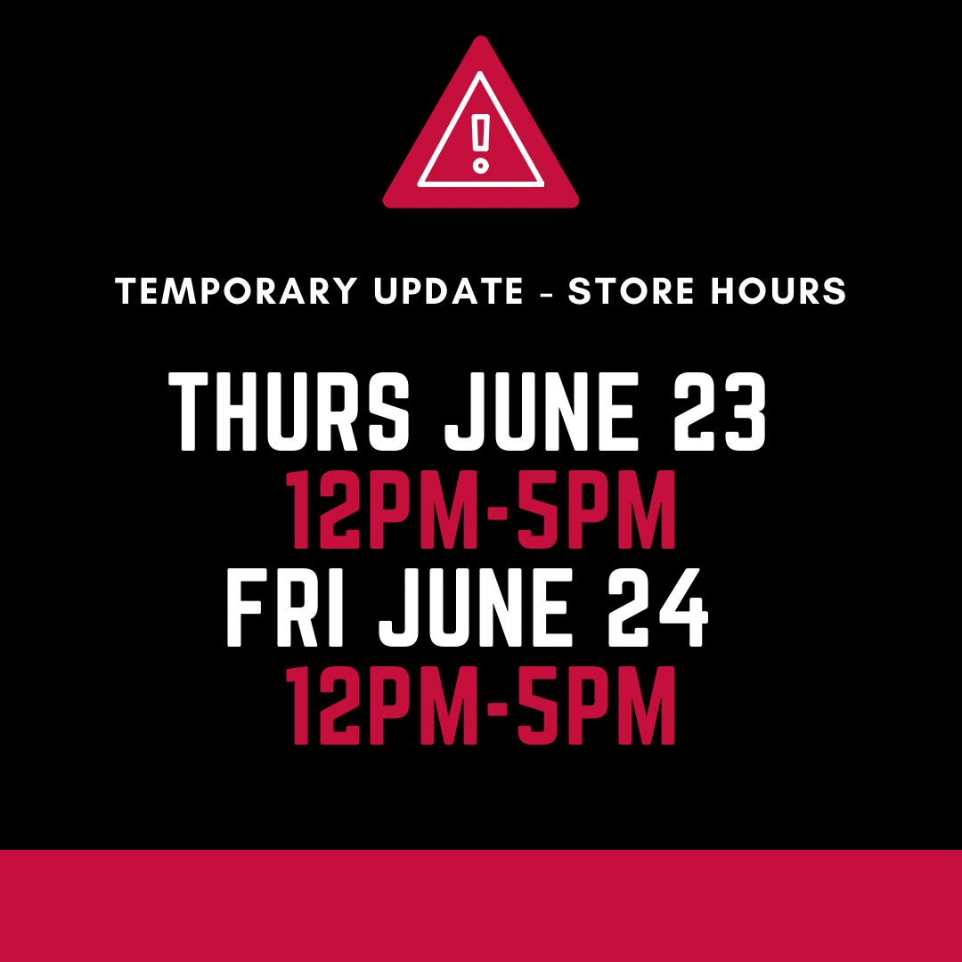 Due to staff appointments, we will have modified hours on June 23 &amp; 24, where we will be open from 12pm-5pm. Thank you for your understanding!