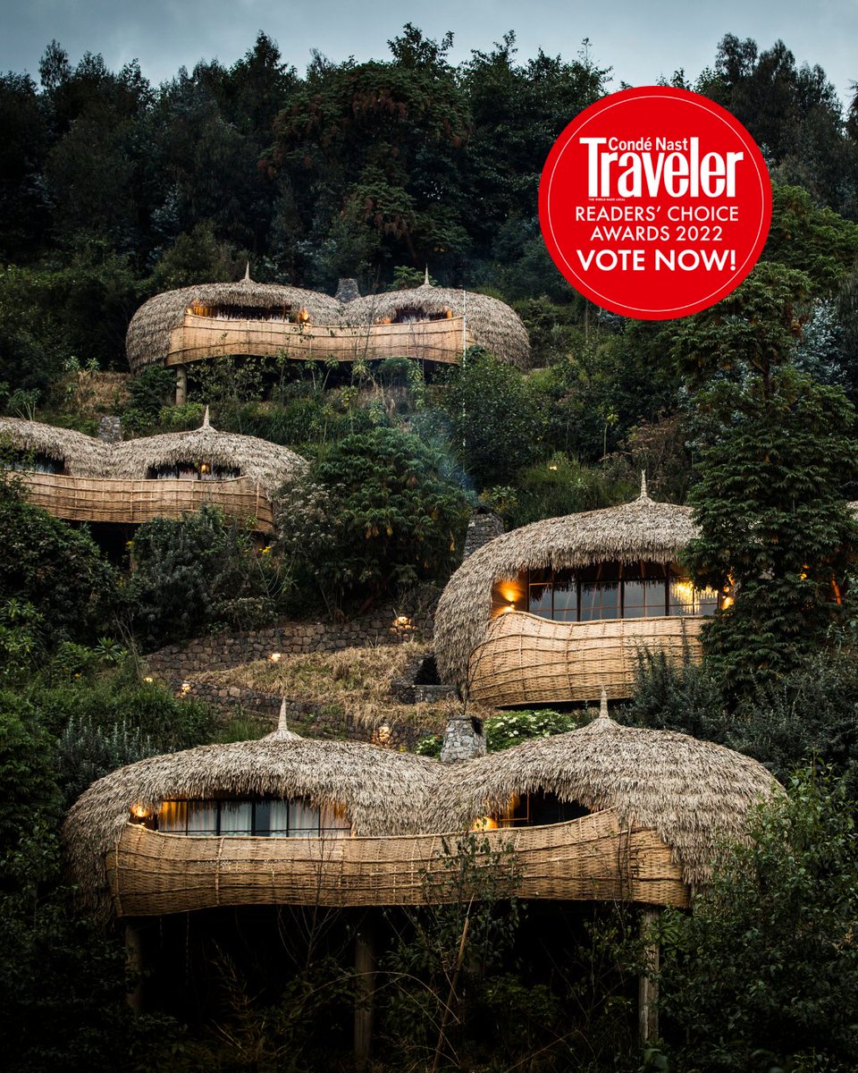The total number of trees planted on #BisateLodge, #Rwanda has reached 70 000! Please share your experience at Bisate with #WildernessSafaris by voting in the #CondeNastTraveler #ReadersChoiceAwards. Vote now before the end of June.
 Vote here: bit.ly/2oa80lK