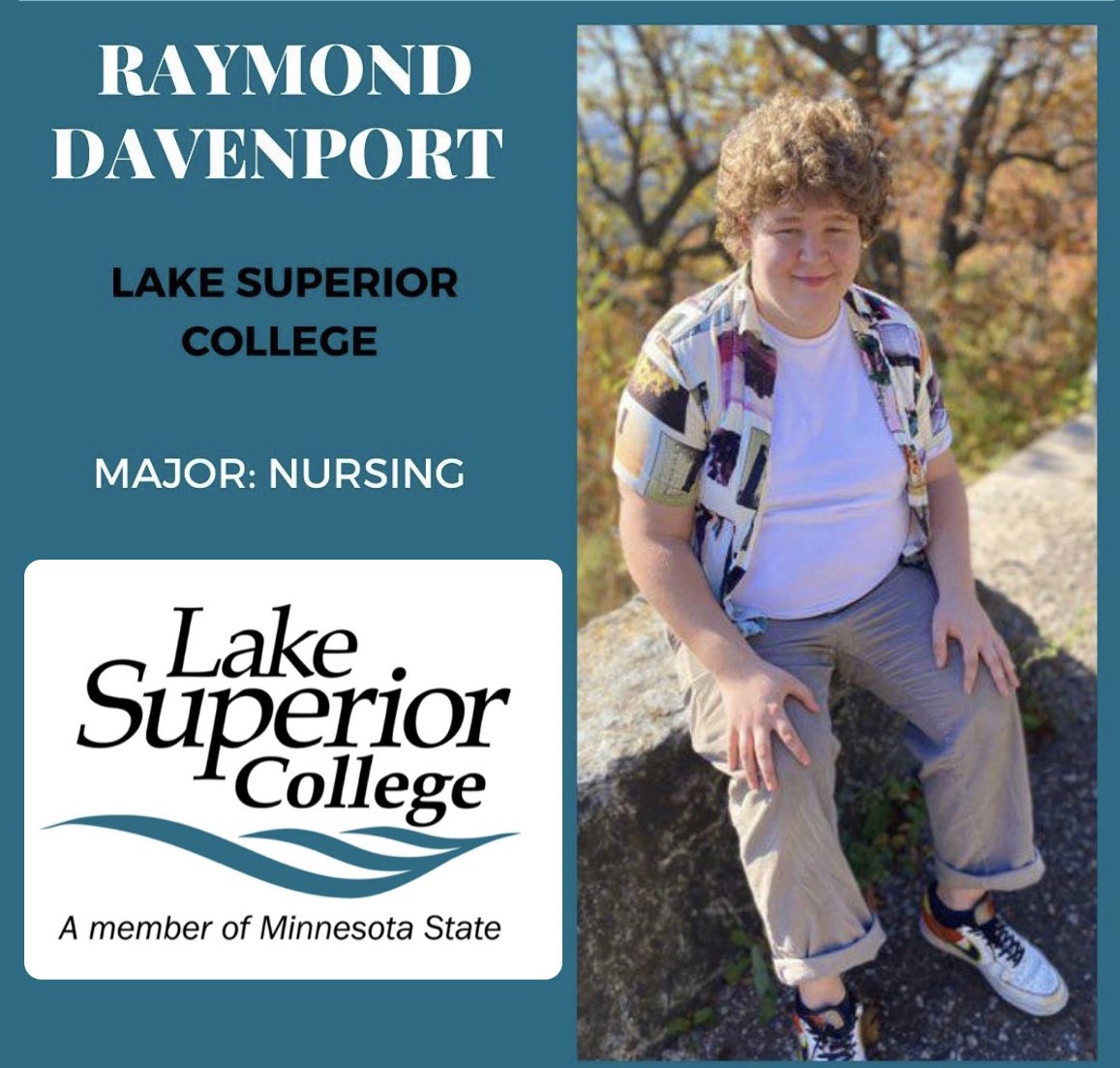 LSC_Duluth's tweet photo. Welcome to Lake Superior College, Raymond! The recent Duluth Denfeld graduate is excited to attend LSC this fall for the nursing program. #FutureIceHawk #FutureNurse #LakeSuperiorCollege #LSCproud https://t.co/VRj3CY4UDK