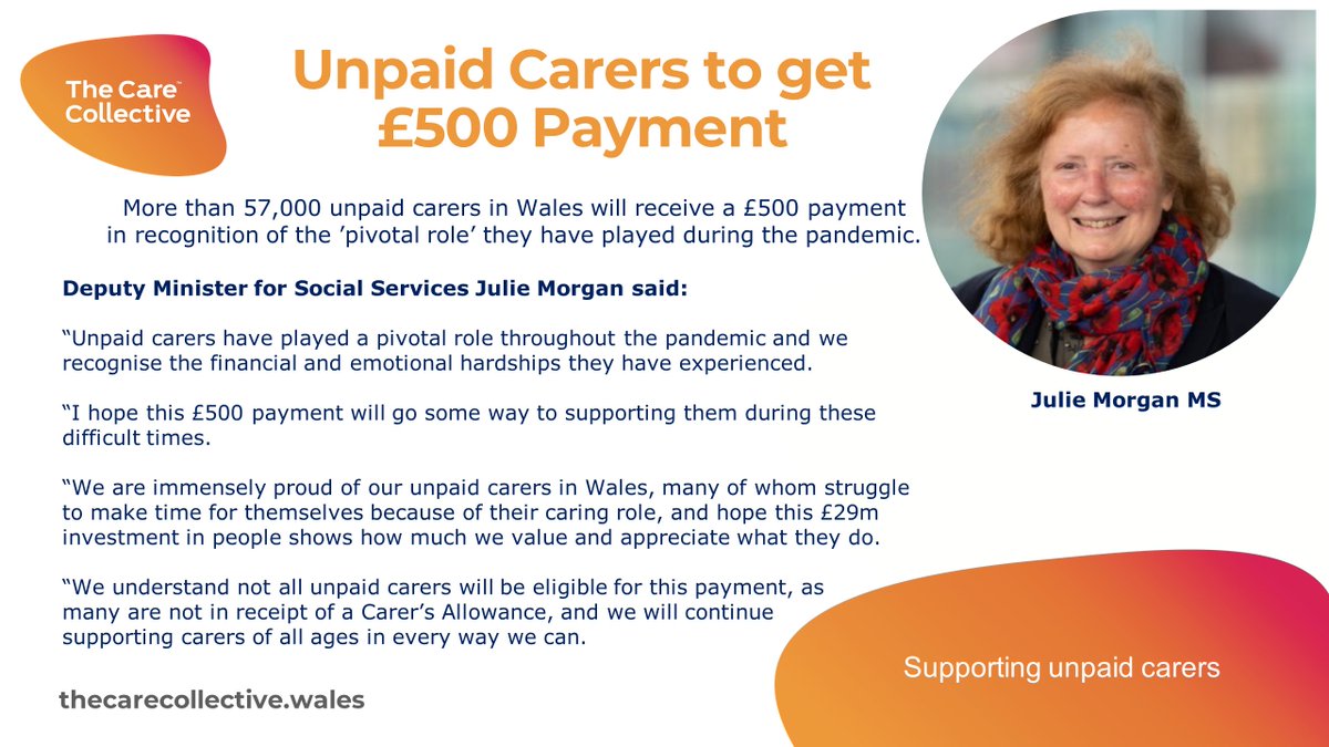 UNPAID CARERS!!! Deadline for your £500 payment is 15 July! Are you getting Carers Allowance? If you were on 31 March, you are eligible for this payment. Check with you local authority. Don’t miss out.

#thecarecollective