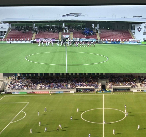 Sitt hvor völllurinn í sömu umferð <a href="/bestadeildin/">Besta deildin</a> 
Næstum tóm stúka á Hlíðarenda en frábær mæting í Úlfarsárdal og <a href="/Geiramenn/">Geiramenn</a> héldu uppi stuðinu. <a href="/FRAMknattspyrna/">FRAM Reykjavík</a>