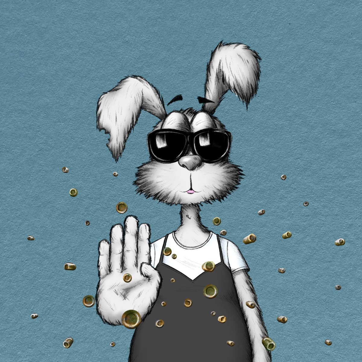 Toverberg5's tweet image. You'll know what "bullet time" means, right?

This @chronibblers is trying to play that exact scene from THE MATRIX.

This was created by blending the digital world with reality ❤️‍🔥 I sure hope he's wearing a bulletproof vest! 😱 just look at him, what a confidence he has 😜