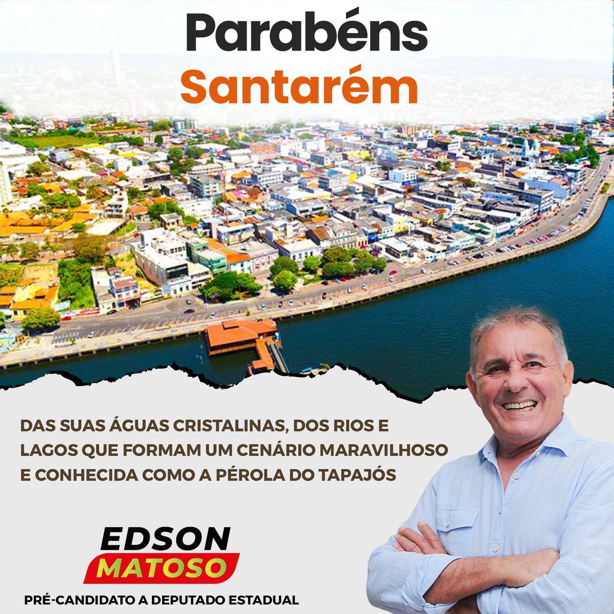 EdsonMatoso1951's tweet photo. Das suas águas cristalinas, dos rios e lagos que formam um cenário maravilhoso e conhecida como a Pérola do Tapajós. Parabéns, Santarém!

#edsonmatoso #edsonmatosotv #estadodopará #agoraecomomatoso #voltamatoso #gentedagente #paraensesescutem #queéqueéissominhagente https://t.co/j3k5vnsVVY