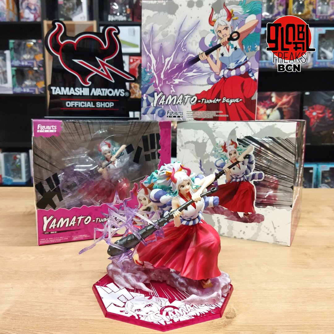 globalfreaksbcn's tweet photo. ⚡️🌊#OnePiece x #TamashiiNations 🌊⚡️
⬛️Ya tenemos en tienda la impresionante #FiguartsZERO de #Yamato en la línea #EXTRABATTLE por TAMASHII NATIONS
¡No te quedes sin la tuya! 🏴☠️
➡️ ¡Libera el #PaisdeWano en #GlobalFreaksBCN!📍 c/ Bailén 25bis #Barcelona https://t.co/u8A0exICms