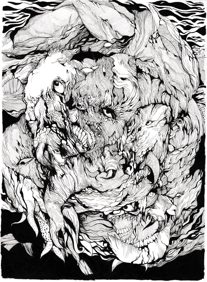 台湾クトゥルフ展に参加した絵 