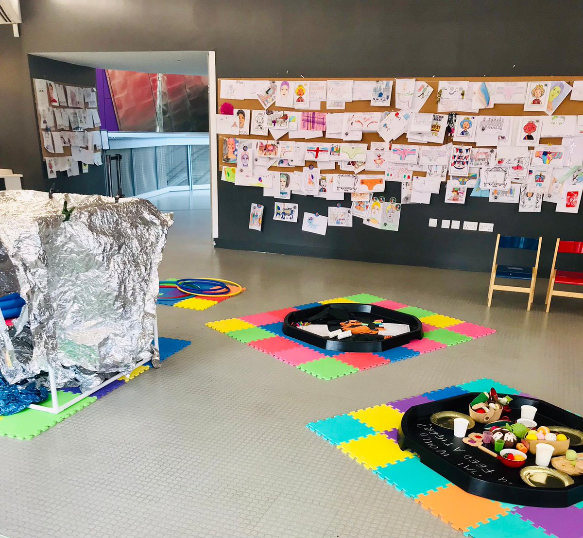 EmilyHarwood01's tweet photo. All set for our #creationstations session of Little Creatives today @The_Lowry this week's theme is #thetigerwhocametotea #under5s https://t.co/Yzx3dRqYRd
