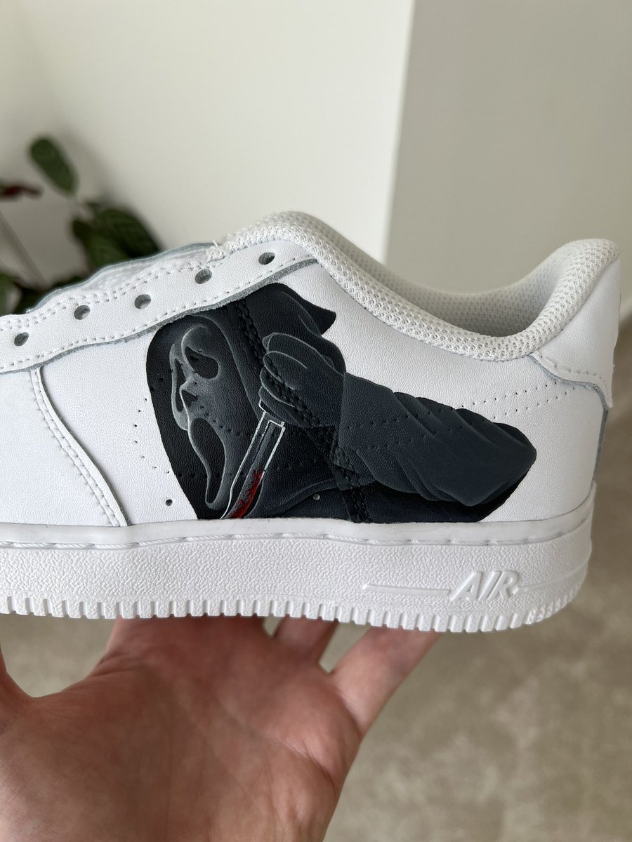 Scream AF1 WIP #customsneakers #AF1 #Scream