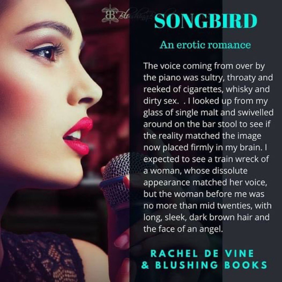 dajc_thoughts's tweet photo. SONGBIRD
by: Rachel de Vine
@racheldevineuk
Universal Link
https://t.co/2viFbo0iil
She had the face of an angel, a body made for sin, and a voice that stopped men in their tracks.
#songbird #bookrecs #romance #writingcommunity #readingbooks #steamyromance #wednesdaypicks https://t.co/wxt1OtmkQA