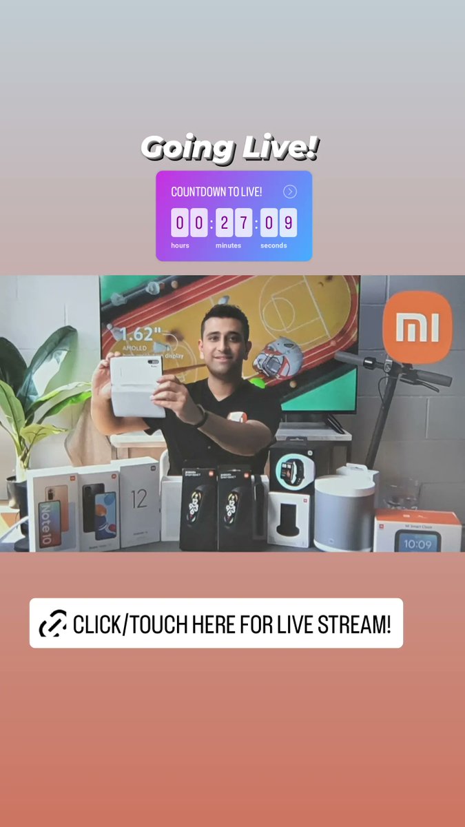 waseem_mirza's tweet photo. Join me for a @twitter Live stream over on 👉@XiaomiUK for the UK launch of the #MiSmartBand7 ! 💪  Just less than 5 minutes to go!
#xiaomi #wearables #newtech #newfitnesstech #techfam #fitfam #gymlife https://t.co/jCIhaD0bGa