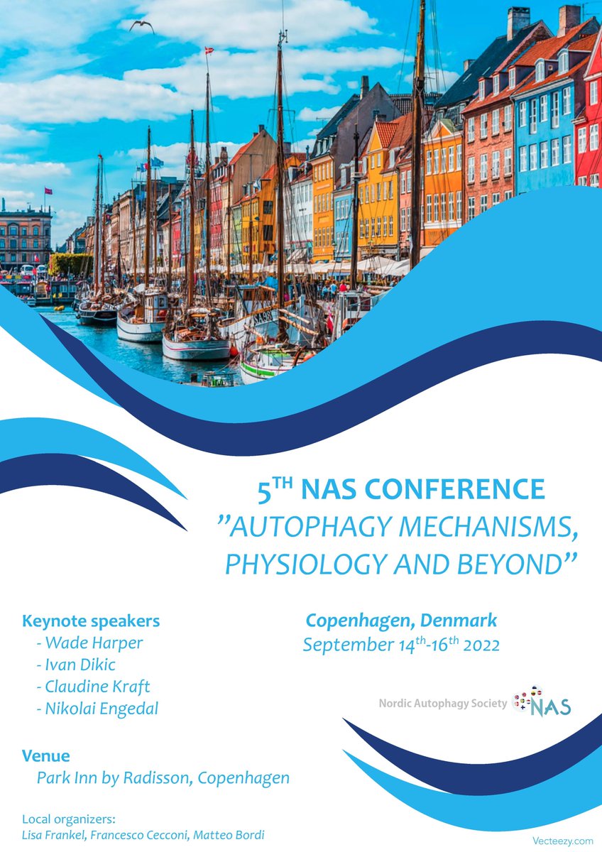 Frankel_Lab_'s tweet photo. Registration is open for the 5th NAS Conference in Copenhagen, 14-16 September. Nice opportunity to meet scientists interested on #Autophagy! Option to get  travel grants for PhDs and postdocs 🙂 @novonordiskfond @cancer_dk @Carlsbergfondet  
➡️https://t.co/LJxKs4Hx63 https://t.co/d5HC8GyMXy