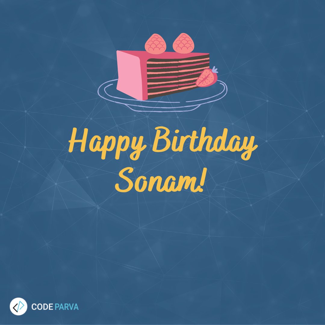 codeparva's tweet photo. Thanks for being such an excellent HR. Many many happy returns of the day Sonam! May this new year of your life be even more fulfilling and successful than the ones before!

#HappyBirthday #wishes #Celebration https://t.co/tRbcZKfs3o