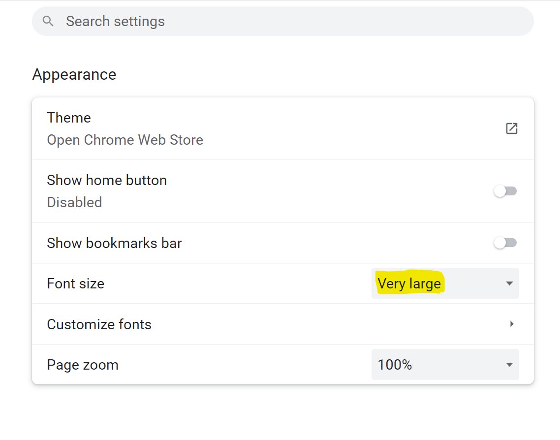 kaveri on Twitter " ️ when the browser fontsize is verylarge as