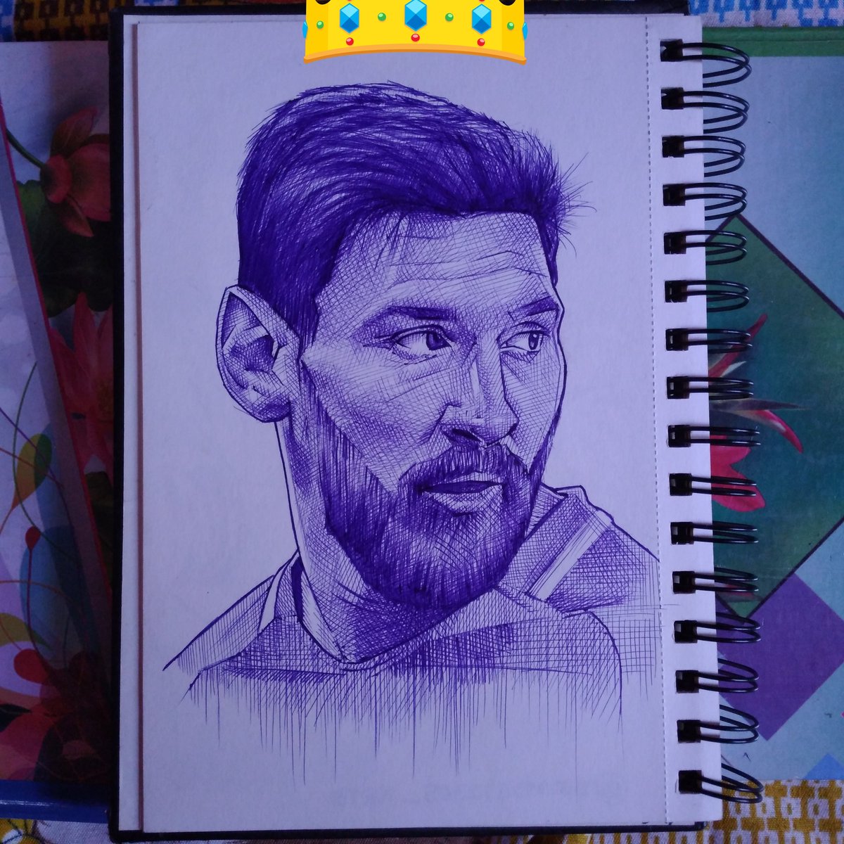 An Artist on the pitch who made me love football💙⚽️ #leomessi #AdvanceHBD 🥳