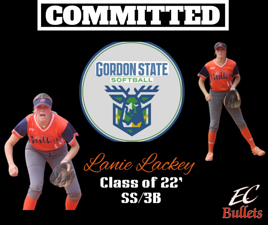 🚨COMMITMENT ALERT🚨
Congratulations to @LackeyLanie on her academic and athletic commitment to Gordon State College! We can not wait to cheer for you at the next level! Go Highlanders!! <a href="/EastCobbBullets/">EC Bullets Fastpitch</a> <a href="/GSCSoftball/">GSC Softball</a> <a href="/PlaySoftballNet/">Play Softball</a> @Los_Stuff <a href="/LegacyLegendsS1/">Legacy & Legends Softball</a> <a href="/IHartFastpitch/">I❤️Fastpitch</a>