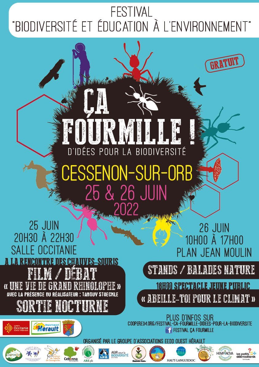 littoralherault's tweet photo. C'est ce weekend !!!! Venez nombreux et nombreuses pour découvrir la 1er édition de notre festival ça fourmille d'idées pour la biodiversité à Cessenon-sur-Orb ! On a hâte 🙂
#LPO #Aphyllante #Naturalien #AREpb #Cebenna #CPIEhautlanguedoc #lespetitsdébrouillards #millefeuille https://t.co/JEzZ3ml6Jq