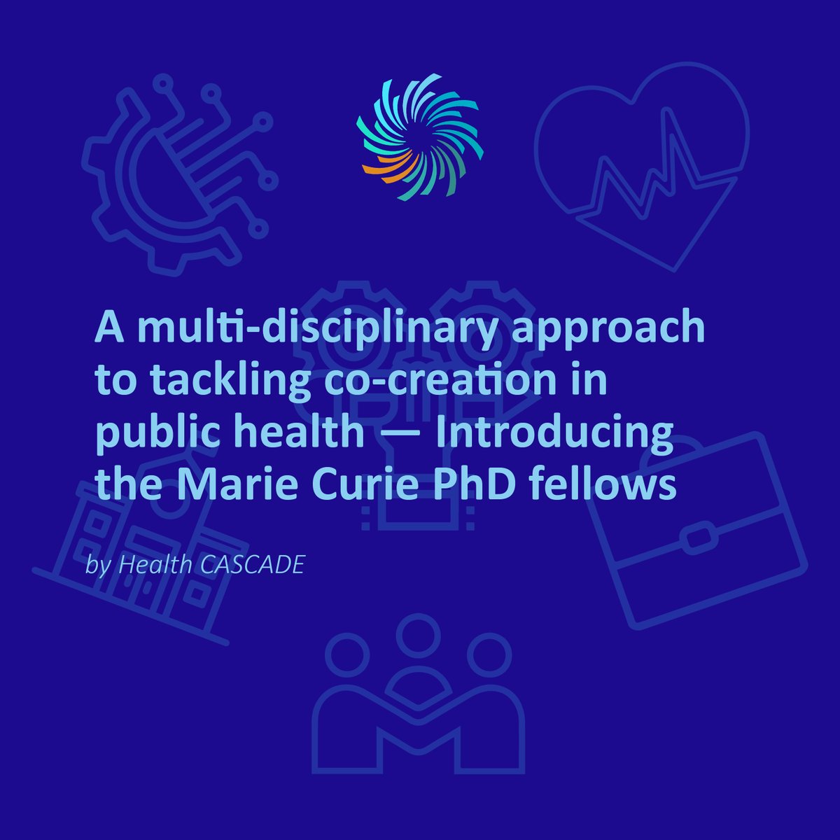 health_cascade's tweet photo. 📢📢 New blog!Health CASCADE includes a group of PhD researchers (ESRs) that have joined us from different disciplines. Read about how Health CASCADE utilises a collaborative, multidisciplinary approach to tackle public health challenges: https://t.co/59Vq4dV1pG

#cocreation https://t.co/eaRfZUNUpS