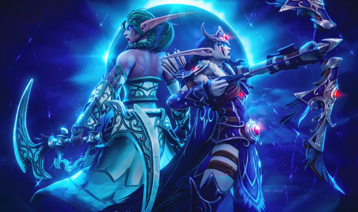 lidcarter's tweet image. — I will follow you to the end of my life, my lady! 💙

#worldofwarcraft #nightelf #TyrandeWhisperwind #ShandrisFeathermoon