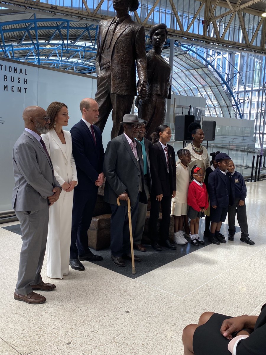 A privilege to be at the unveiling of the Windrush monument at Waterloo station this morning; and a privilege for ⁦<a href="/networkrail/">Network Rail</a>⁩ to entrusted to look after it. ⁦<a href="/FloellaBenjamin/">Floella Benjamin</a>⁩ made a wonderful speech of hope and reflection.