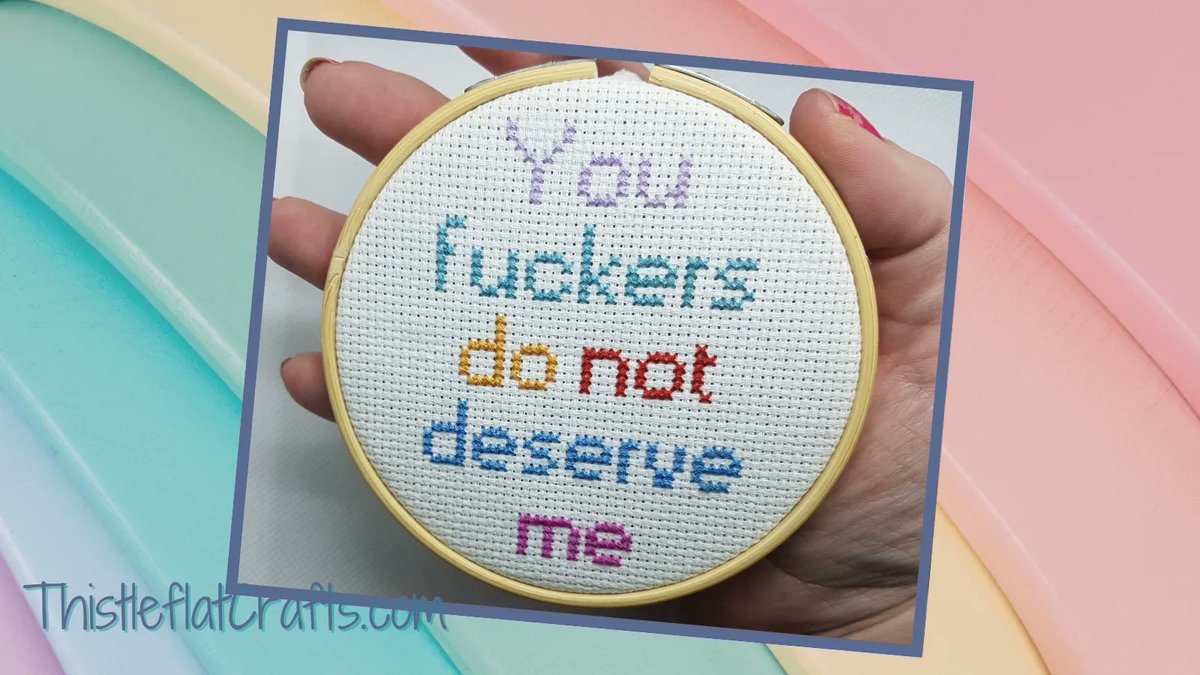 thistleflat's tweet photo. Appropriate for both at home and in the office...

Get it at https://t.co/UD5op2UGVy

#MHHSBD #subversivecrossstitch #snarkycrafts https://t.co/sDSQdfOPou