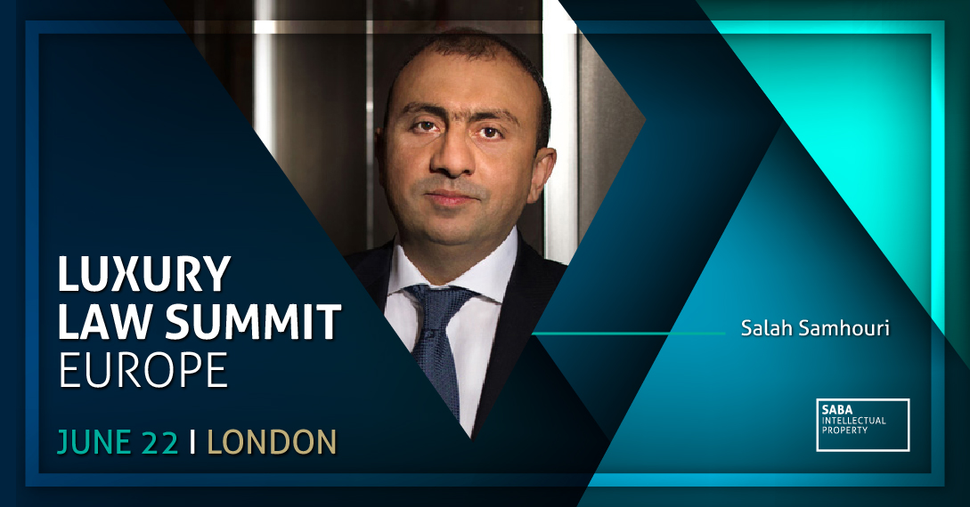 SabaIP's tweet photo. Salah Samhouri is attending the Luxury Law Summit Europe in London, UK, where he will be discussing the latest challenges and opportunities in the business of luxury. Salah spearheads Saba IP's anti-counterfeiting unit that covers the region.

#SabaIP #SabaIPEvents #IPStrategy https://t.co/cu84juGwcL
