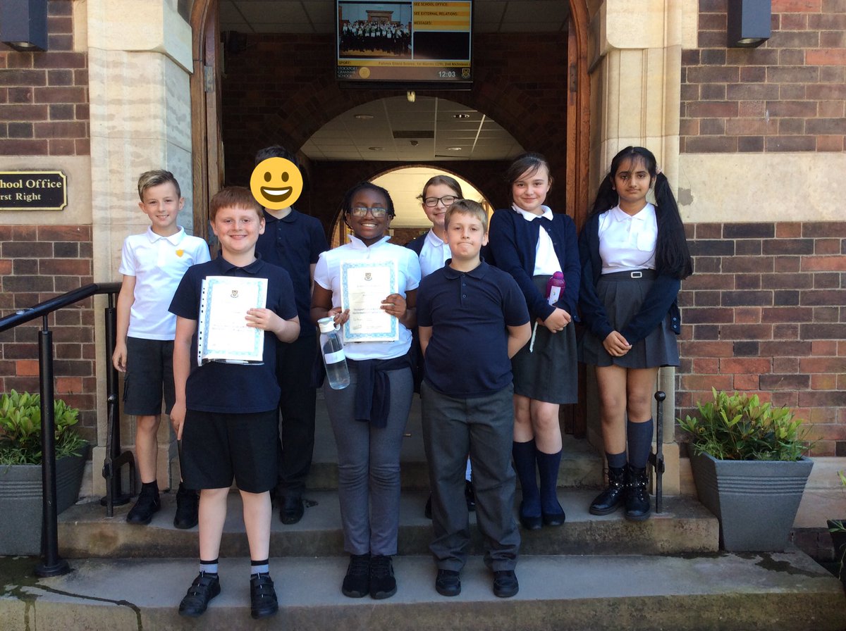 Vernon56KS2's tweet photo. Year 5 mathematicians took part in a maths competition today at Stockport Grammar School. We had a brilliant time! #vppmaths # https://t.co/jwsq5ZIWNz