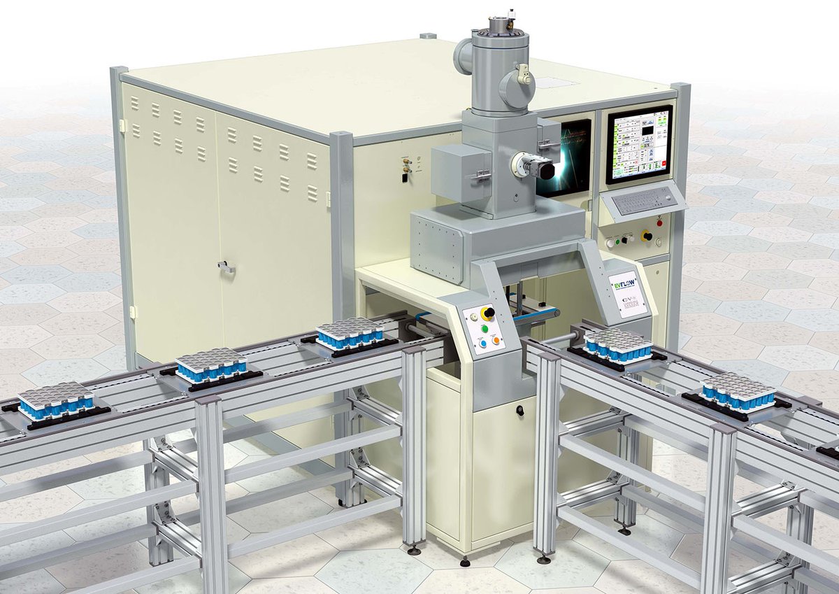 JGrahamTech's tweet photo. Cambridge Vacuum Engineering @CamVacEng launched an electron beam (EB) welding machine for #electricvehicle (EV) components, including #batteries, shunt resistors, motor #stators, #hairpins & #invertors. @BatteryShow_EU #eAuto #TheBatteryShow https://t.co/tUZ84c3Z21 https://t.co/jOsZc3aHkq