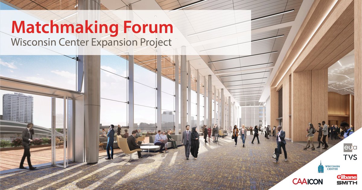 CDSmithInc's tweet photo. Join us next Tuesday, June 28th for a virtual matchmaking forum for Bid Release 5B of the @WICenterMKE Expansion project. Click here to join us: https://t.co/sOWpuMCIWP.

#BuildingMore #BuildingMoreOpportunity #Milwaukee #Wisconsin https://t.co/OIWk4sOWBP