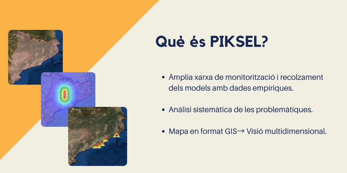 ProjectePiksel's tweet image. Els #modelscomputacionals de PIKSEL incorporen totes aquestes dades #BigData per ajudar a l&apos;anàlisis sistemàtica de les problemàtiques que afecten el territori. 
El mapa en format #GIS de PIKSEL ofereix una visió multidimensional de la informació generada pels models.