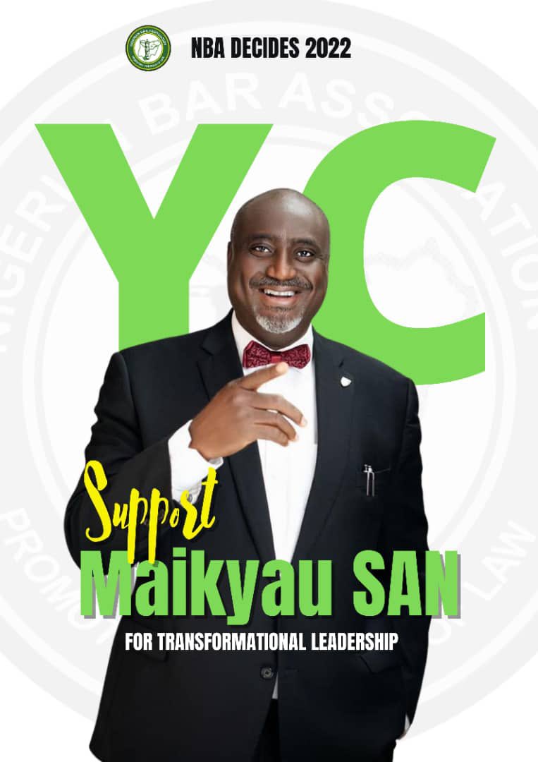 Gentlemen, as you are already aware, I, Yakubu Chonoko Maikyau, SAN, am contesting for the position of the President of the Nigerian Bar Association. 

I will be sharing snippets of my manifesto over the next few days and I enjoin you to indulge me as I do.
#BuildingADynamicBar