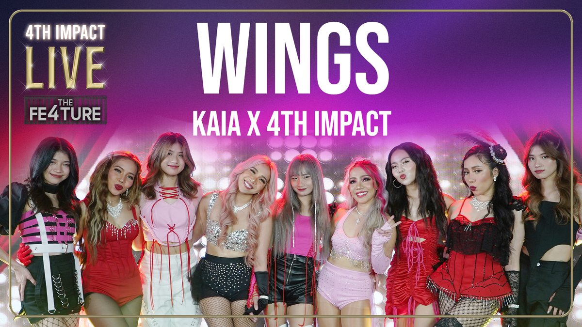 4SISTERSMUSIC's tweet photo. [4th Impact Live Highlight]

'Cause wings are made to fly' 🦋
Watch our collaboration performance with our Little sisters @KAIAOfficialPH !

Premiering now!

🔗 https://t.co/YXmvshl1it

  #4thImpact #4thImpactHereWeGo #4thImpactLive #KAIAx4thImpact https://t.co/SJ7BWjrBAn