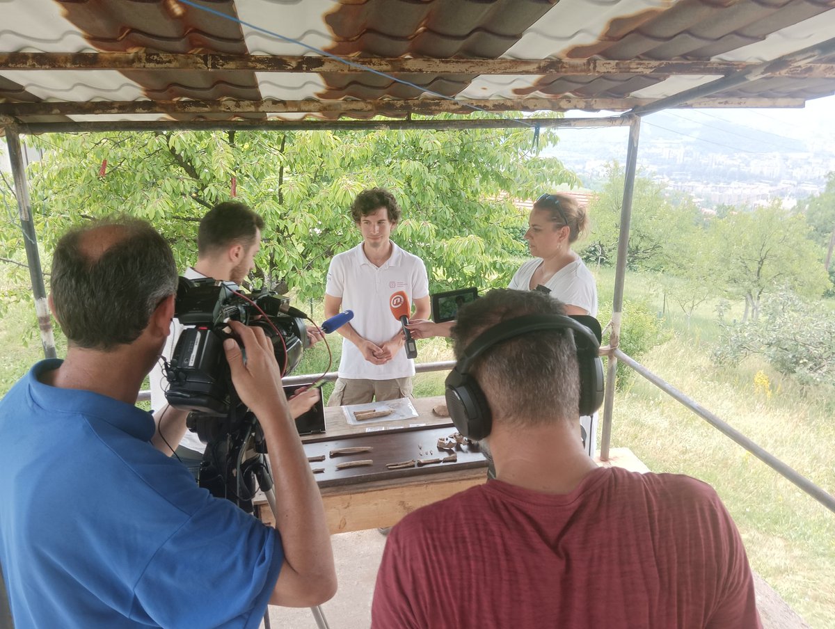 RealMGavranovic's tweet photo. Today is the day! We presented our discovery to the public for the very first time...Late Bronze and Early Iron Age necropolis at the site Kopilo, #Zenica,  #Bosnia...45 inhumation graves in stone constructions.
More inforamtion to come https://t.co/hur2v4MhCj