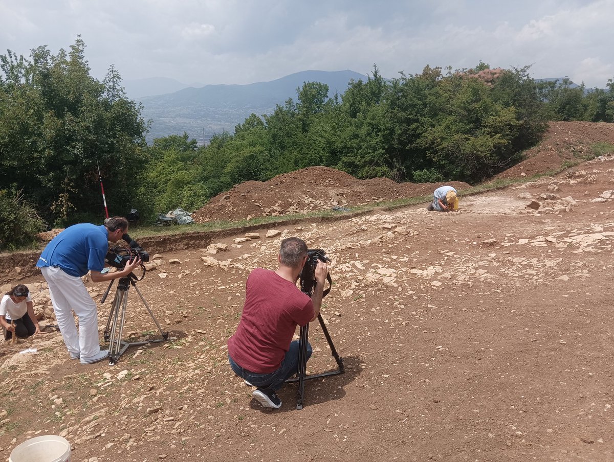 RealMGavranovic's tweet photo. Today is the day! We presented our discovery to the public for the very first time...Late Bronze and Early Iron Age necropolis at the site Kopilo, #Zenica,  #Bosnia...45 inhumation graves in stone constructions.
More inforamtion to come https://t.co/hur2v4MhCj