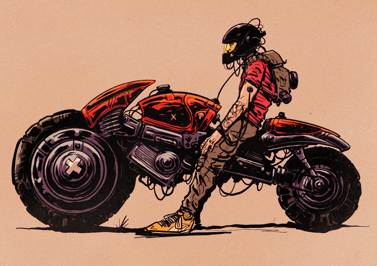 mattgriffinart's tweet photo. 🏍️ https://t.co/hLvKu4xFZz
