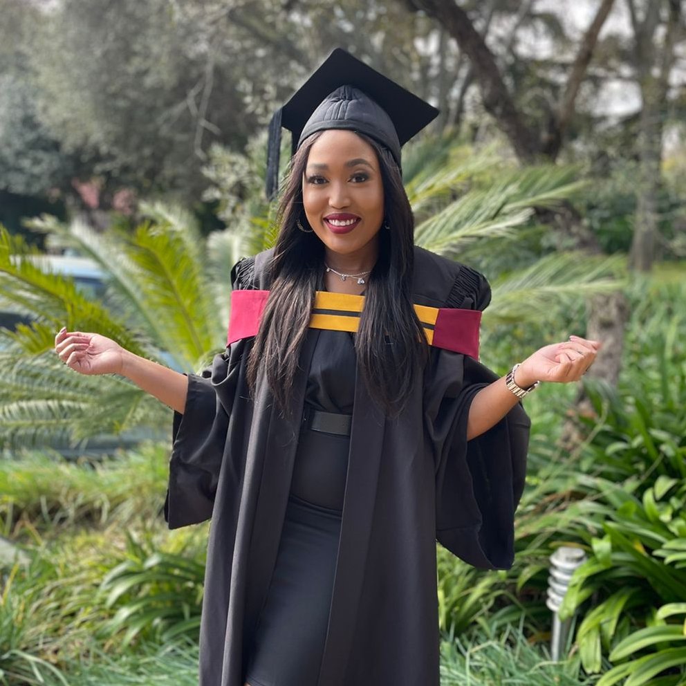 Tis' the time to graduate! A huge round of applause to our HLS Account Executive, @Lee_Motloung16 ~ never has a graduation robe looked so good! We are super proud of you.💛 #PublicRelations #Graduation #FutureWorkforce #YouthMonth #AccountEexecutive