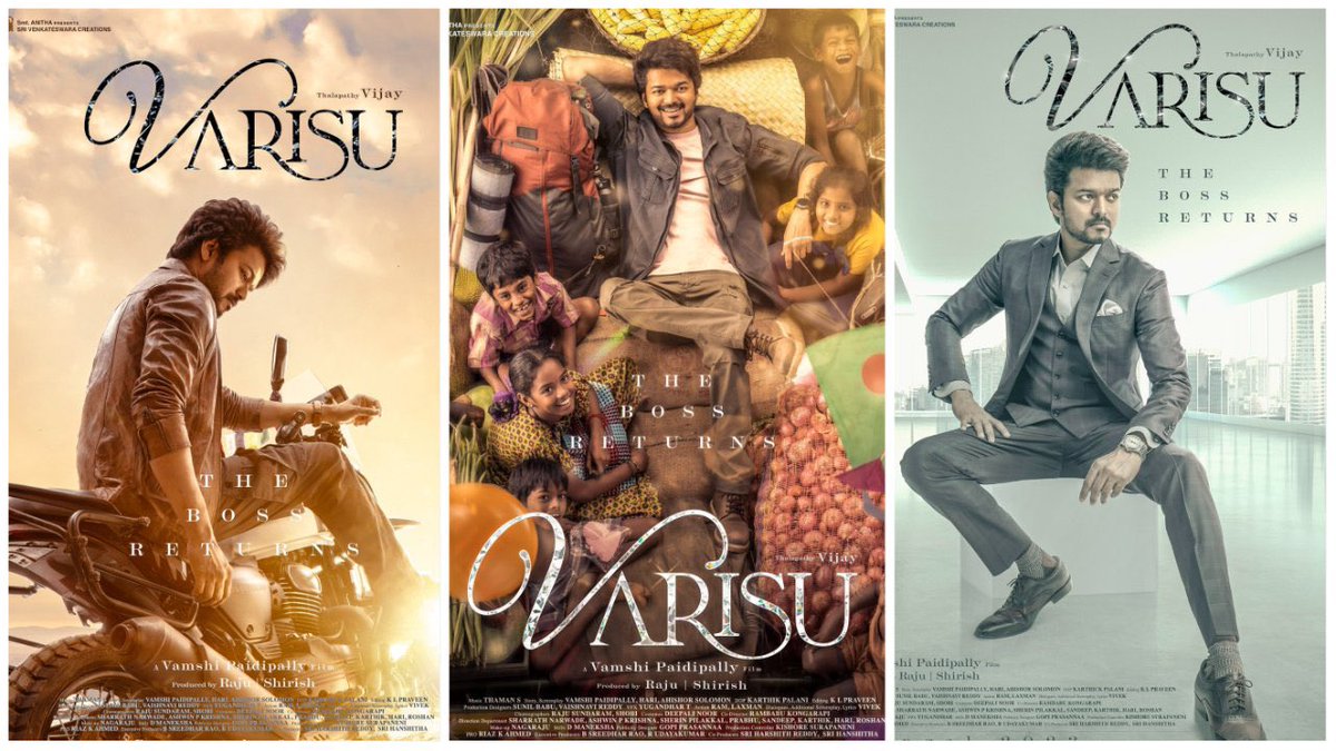 VijayFansTrends's tweet photo. Which is your favourite poster from #Varisu? https://t.co/5YZ5sQxWo5