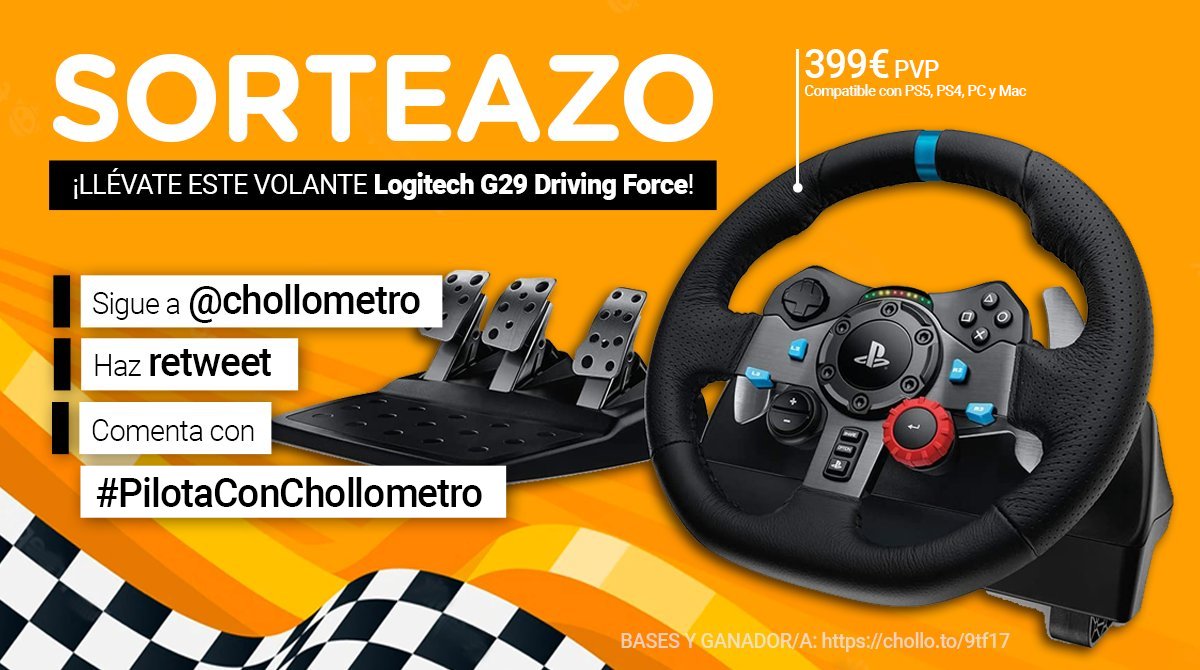 🔥NUEVO HASHTAG!🔥

✍️ Comenta con #PilotaConChollometro diciendo a qué juego viciarías con este volante
🔁 Haz retweet
👉 Sigue a Chollometro

¡Llévate por la cara este pepino de volante!