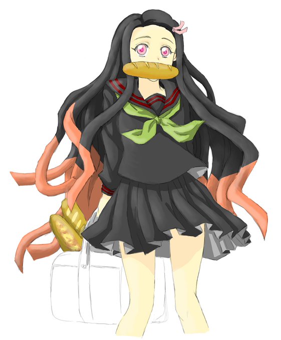 ガラさん_ポンコツ人間さんがTwitterに投稿した竈門禰豆子(鬼滅の刃)のイラスト。