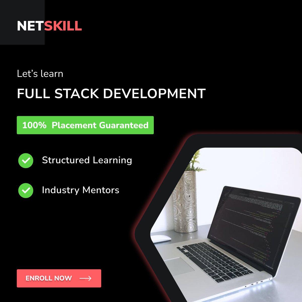 netskillacademy's tweet image. Structured learning path by industry mentors!

Enroll now to become a Full Stack Developer

Link: netskill.com/courses/fullst…

#netskill #netskillacademy #fullstackdevelopmentcourse #developerjob #startup #learn #developerjobs