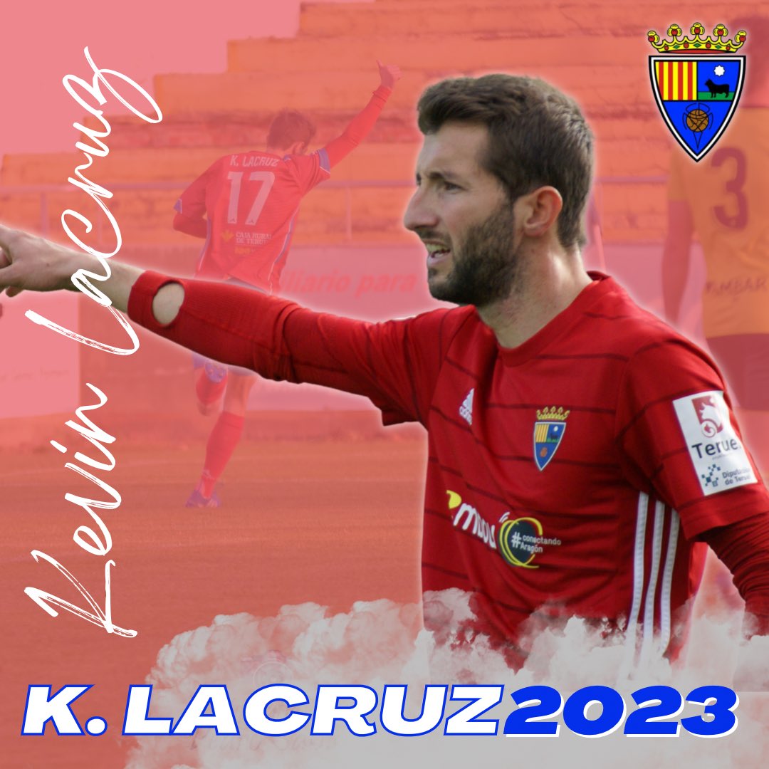 📝 OFICIAL 

 1️⃣7️⃣ # 𝗞 𝗘 𝗩 𝗜 𝗡 𝟮 𝟬 𝟮 𝟯

🔜  <a href="/KevinLacruz/">Kevin Lacruz</a> continuará la próxima campaña 2022-23 en el <a href="/TeruelCd/">Club Deportivo Teruel</a>.

🏟 El jugador aragonés comenzará su tercera campaña en el conjunto rojillo. Seguiremos disfrutando del 17 por la banda derecha de Pinilla.

🍀¡SUERTE KEVIN!🍀
