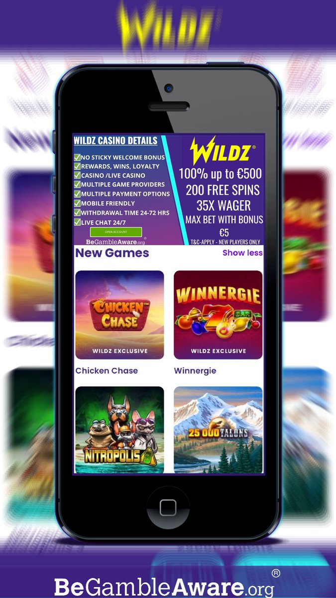 &#129304;Wild Out at Wildz Casino&#129304;

Take advantage of 100%
NO STICKY DEPOSIT BONUS

⏬ CLICK HERE TO REGISTER ⏬


18+ T&amp;Cs APPLY
NEW PLAYERS ONLY
PLAY RESPONSIBLY


