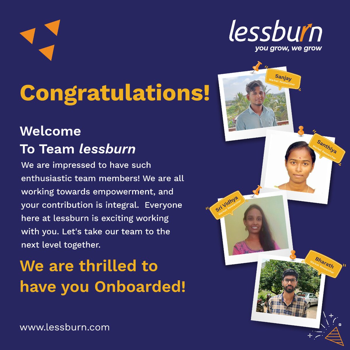 lessburn's tweet photo. π We are amazed to have you at lessburn. Your remarkable skills will be a great addition to our team. The entire lessburn welcomes you once again, and we hope to have a long and successful journey together.
#Onboarding #NewJoinee #NewTeamMember #Squad #lessburn https://t.co/hNlObSFcKe