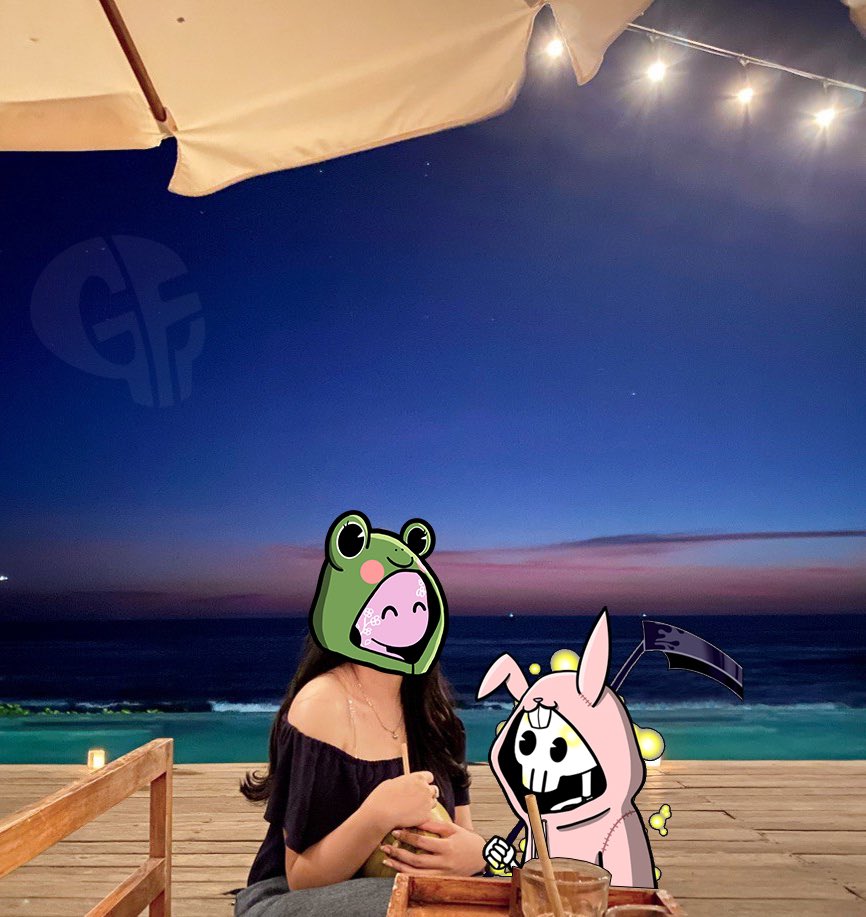 Sunset date with my ghost👻❤️ Who want to join us? 👀☺️ #DAY3  #GhostfaceWeek <a href="/GhostfaceNFT/">GHOSTFACEKILLA</a> <a href="/wgmidiot/">wgmidiot</a> <a href="/FroggyDAOGF/">froggies { 🐸,👻 }</a> @GhostfaceWeek