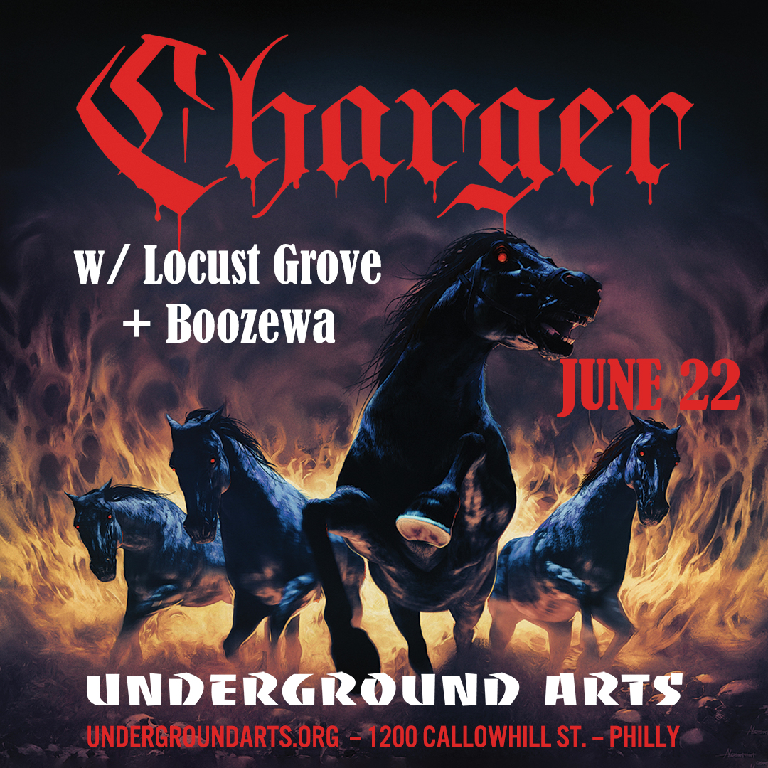 UndrgroundArts's tweet photo. **Tonight @ UA**
Make way for the unstoppable force of @ChargerEB as their tour stops in Philly tonight with support from @LocustGroveBand + #Boozewa 🚂 🐴
~
Tickets online + at the door: https://t.co/ZCfcbduo9U https://t.co/DpjMfNRvoG