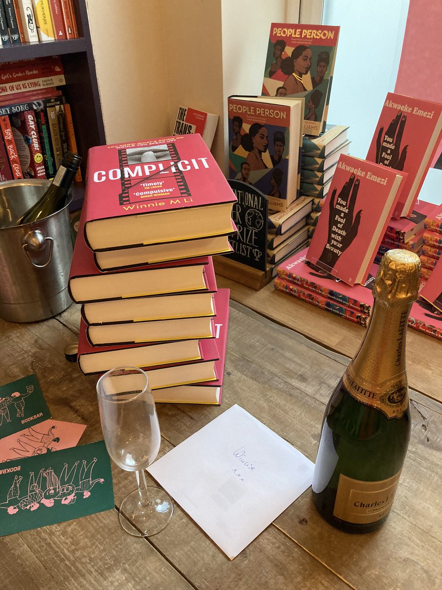 winniemli's tweet photo. For #IndieBookshopWeek a shout-out to the delightful @BookBarUK who hosted my private #Complicit launch &amp; now have a stack of signed copies available for purchase! 📚 https://t.co/SVJCl6pYeF