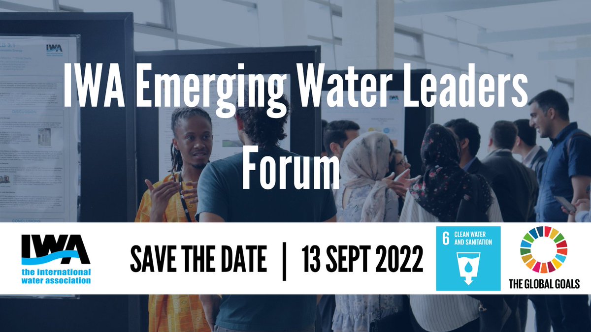 The Emerging #Water Leaders Forum is an open platform for <a href="/iwaywp/">IWA YWP</a>'s at the #WorldWaterCongress.

This year's theme is challenges in the water sector: how to make an impact as Young #Water Professional. 

Learn more about the event: ow.ly/ly2s50JBqOw