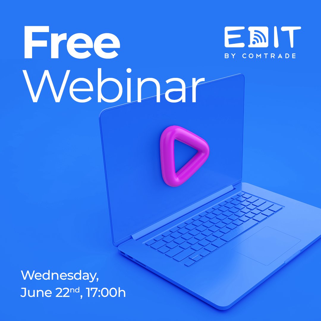ctedit's tweet photo. Free EDIT webinar starts today at 5pm.

#Comtrade360 experts will talk about the topic “Anomaly Detection in Air Traffic” and give you all the latest and most important info about #EDIT22 IT summer school.

Join on this link 👉 https://t.co/gvflnMVNQQ https://t.co/JdD8Qhcz4Y