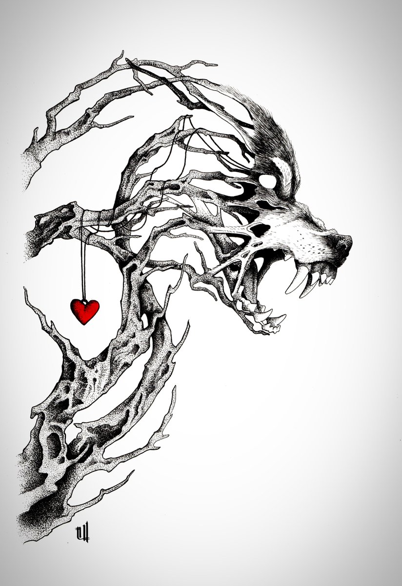 wrongsideart's tweet image. Happy Wolfday everyone..... 
I mean, Wednesday!🖤