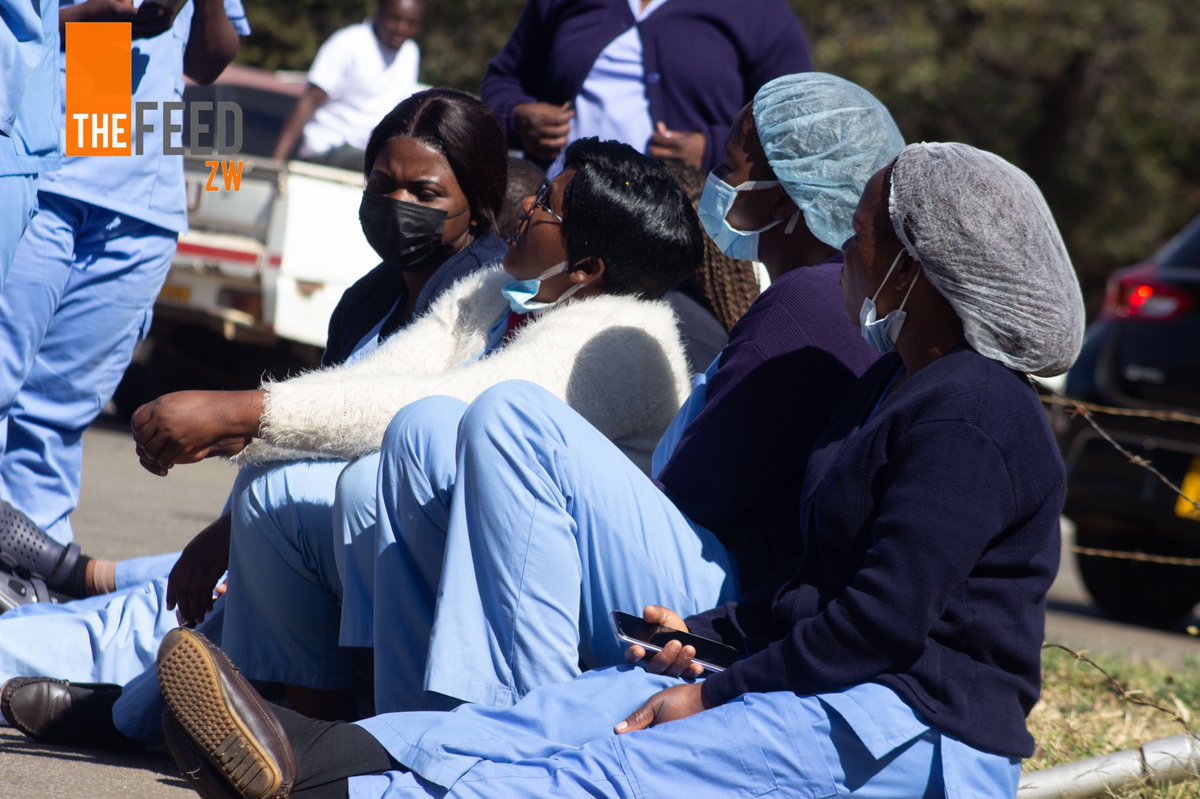 TheFeedZW's tweet photo. 📸Visuals from #HarareHospital “State of health workers is the same everywhere, there is no better paid nurse or doctor anywhere” Enock Dongo https://t.co/I1Vx9qMCij