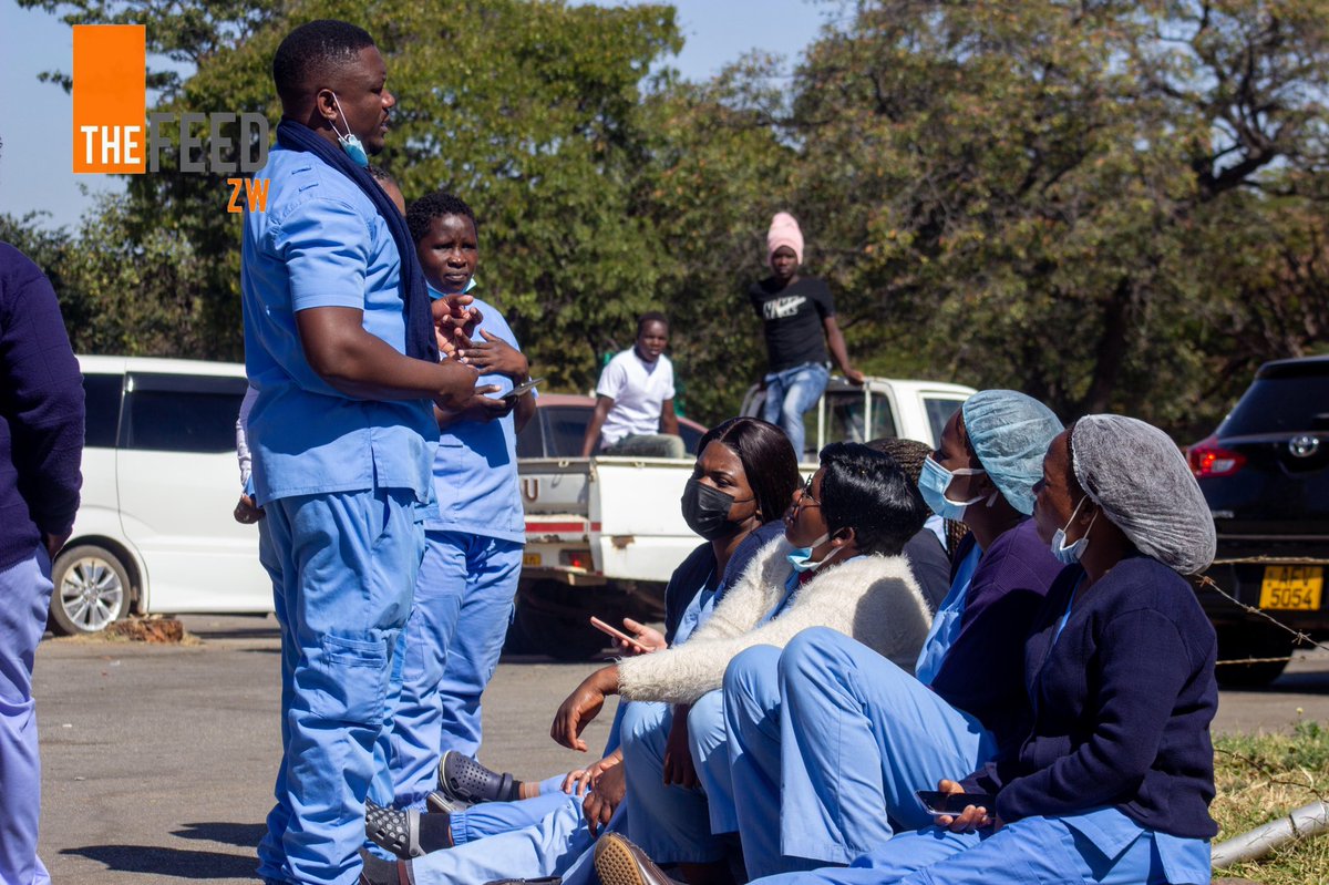 TheFeedZW's tweet photo. 📸Visuals from #HarareHospital “State of health workers is the same everywhere, there is no better paid nurse or doctor anywhere” Enock Dongo https://t.co/I1Vx9qMCij